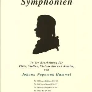 Sinfonie C-Dur KV551 für Flöte, Violine, Violoncello und Klavier Schneller Versand