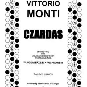 Czardas für Violine und Akkordeon (Flöte ad lib) Kostenloser Versand
