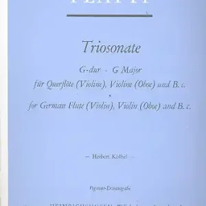 Triosonate G-Dur für Flöte (Violine), Violine (Oboe) und Bc Geprüft