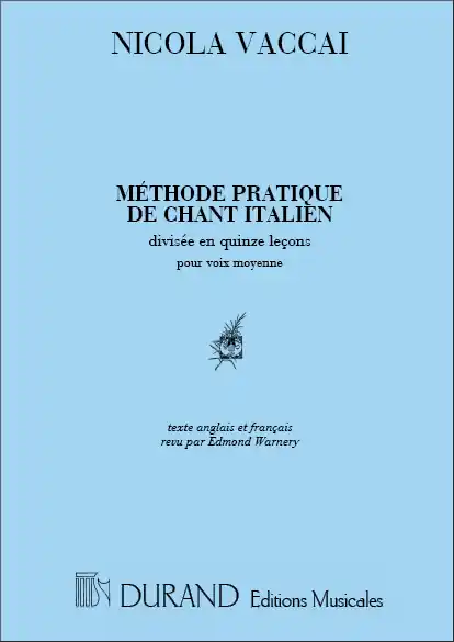 Méthode Pratique de Chant italien for voice and piano (en/fr) Must-Have