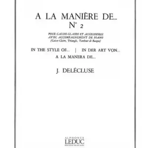 A la manière de ... vol.2 pour caisse-claire et accessoires et piano (triangle, tambour de Sonderangebot