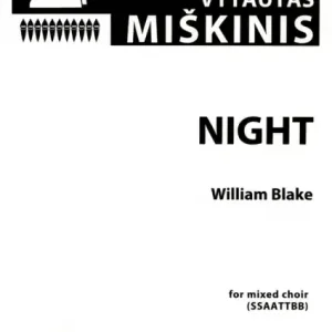 Nur Heute Night for mixed chorus (SSAATTBB) a cappella