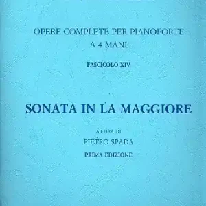 Sale Sonata la maggiore per pianoforte a 4 mani