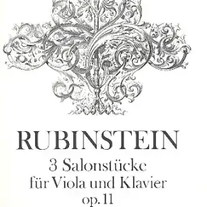 Preisreduziert 3 Salonstücke op.11 für Viola und Klavier
