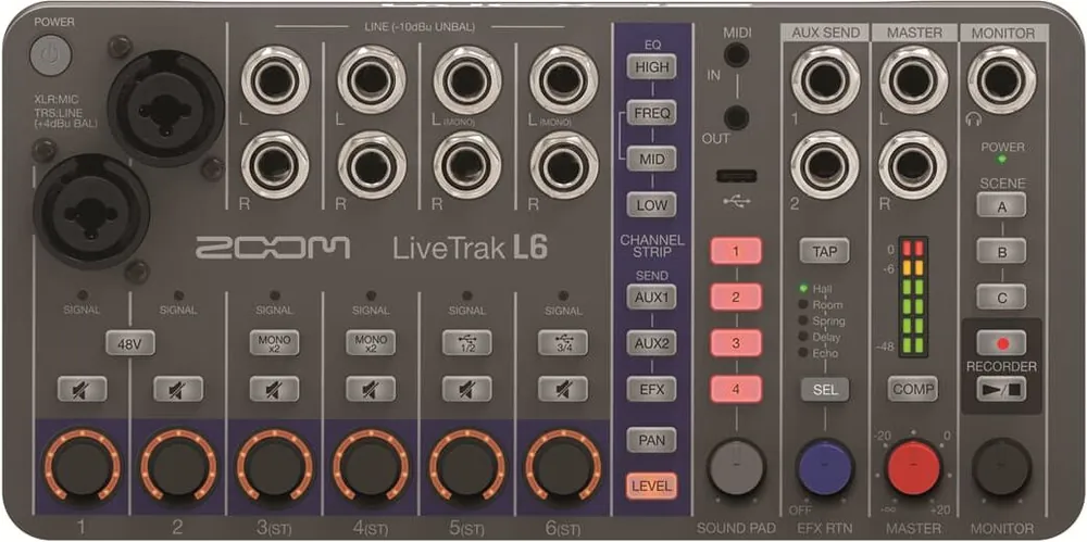 Top-Seller Zoom LiveTrak L-6