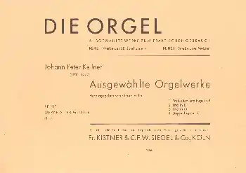 Preis Gesenkt Ausgewählte Orgelwerke (pedaliter)