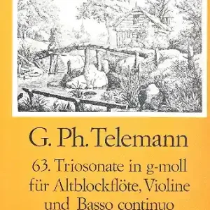 Rabatt Triosonate g-Moll Nr.63 für Altblockflöte, Violine und Bc