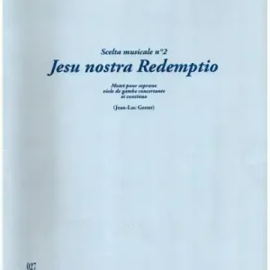 Jesu nostra Redemptio pour soprano, violde de gambe concertante et continuo Top-Preis