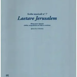 Angebot Laetare Jerusalem pour soprano, violon, saqueboute ou viole et continuo