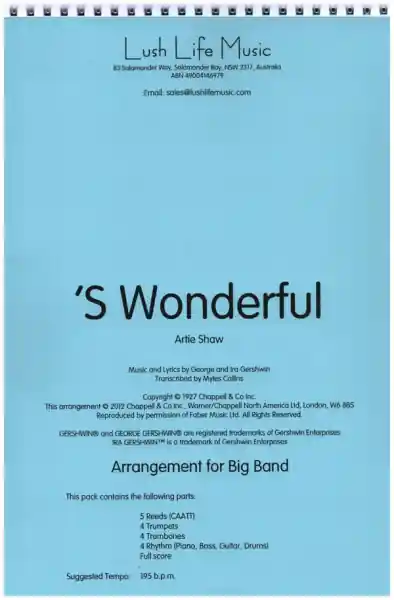 S' Wonderful for big band Sofort Bestellen