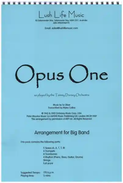 Neuheit Opus One for big band