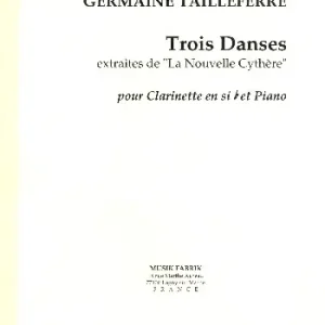 Trois Danses pour clarinette et piano Rabatt