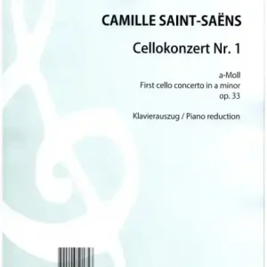 Günstig Cellokonzert Nr.1 a-Moll op.33 für Violoncello und Klavier
