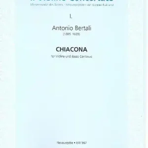 Rabatt Chiacona für Violine und Bc