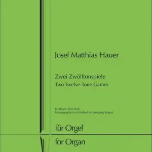Garantierte Lieferung 2 Zwölftonspiele für Orgel