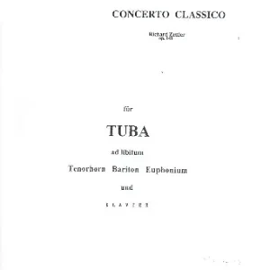 Concerto classico op.141 für Tuba (Tenorhorn, Bariton, Euphonium) Neu