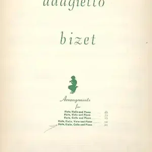 Preisreduziert ADAGIETTO FOR FLUTE, VIOLIN, CELLO AND PIANO, PARTS