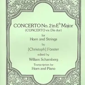 Concerto no.2 for Horn and Strings for horn and piano Preisknaller