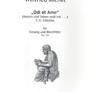 Odi et Amo op.54 für Gesang und Blockflöte Jetzt Kaufen