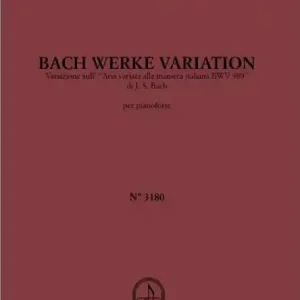 Markenware Bach Werke Variation per pianoforte