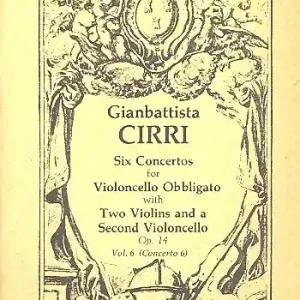 Concerto op.14,6 for violoncello obbligato, 2 violins and bc Meistverkauft