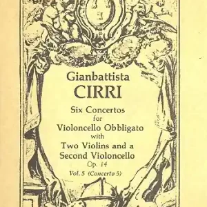 Concerto op.14,5 for violoncello obbligato, 2 violins and bc Direkt Vom Hersteller