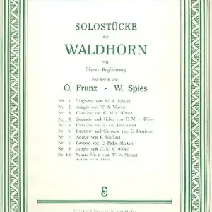 Geprüft Recitativ und Gebet aus Der Freischütz für Horn und Klavier