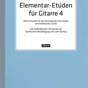 Begrenztes Angebot Elementar-Etüden Band 4 für Gitarre