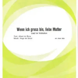 Versand Am Gleichen Tag Wenn ich groß bin liebe Mutter: für Klavier/Gesang/Gitarre
