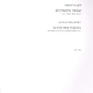 Solange Der Vorrat Reicht 7 Nocturnes for violin and piano