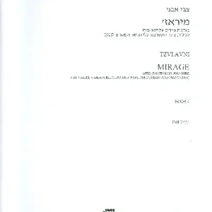 Mirage for violin, cello, double bass, percussion and pino Neuheit