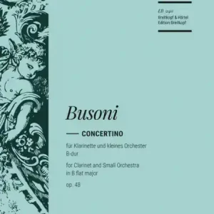 Bestpreis Concertino op.48 für Klarinette und Orchester