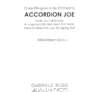 Accordion Joe für Akkordeon solo und Akkordeonorchester Neue Ware