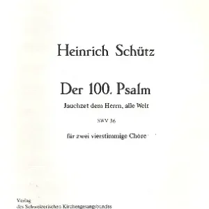 Jauchzet dem Herrn alle Welt SWV36 für Doppelchor a cappella Bestseller