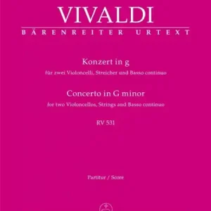 Beliebt Konzert g-Moll RV531 für 2 Violoncelli, Streicher und Bc