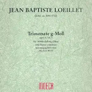 Neuheit Triosonate g-Moll op.1,3 für Altblockflöte, Oboe und Bc