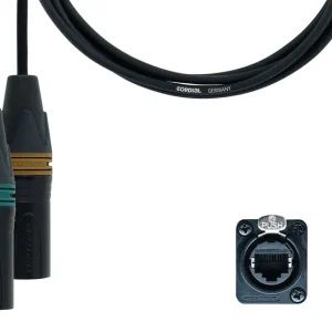 Zertifiziert Cordial CDX MN 3 Quad-DMX 0,7m