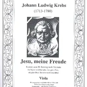 Jesu meine Freude, Viola für Soli, gem Chor, Oboe, Streicher und Bc Echt