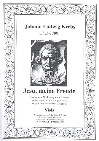 Jesu meine Freude, Viola für Soli, gem Chor, Oboe, Streicher und Bc Echt