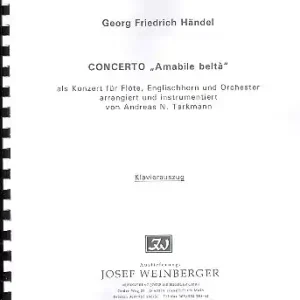 Preiswert Concerto Amabile Beltà für Flöte, Englischhorn und Orchester für Flöte, Englischhorn und Klavier