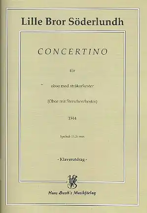 Jetzt Kaufen Concertino for oboe and string orchestra