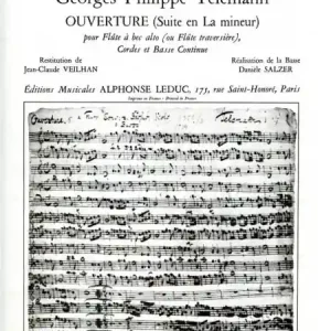 Gratis Versand Suite (Ouverture) en la mineur pour flute a bec alto et orchestre a cordes