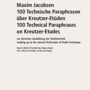 Billig Technische Paraphrasen über Kreutzer-Etüden Band 1 Teil 2 für Violine