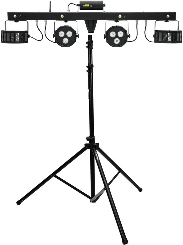 Eurolite LED KLS Laser Bar FX + M-4 Boxenhochständer Set Direkt Vom Hersteller