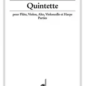 Beliebt Qunitett für Flöte, Violine, Viola, Violoncello und Harfe