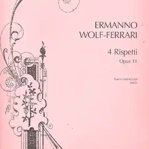 Abverkauf Quattro rispetti op.11 für hohe Singstimme und Klavier