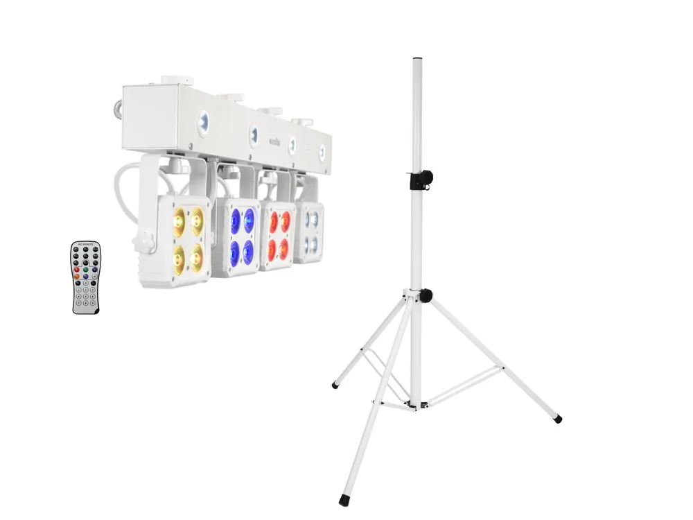 EUROLITE Set LED KLS-180 weiß + BS-2 EU Boxenhochständer weiß Beliebt