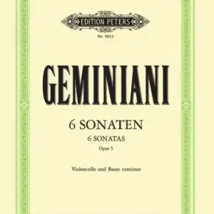 Billig 6 Sonaten op.5 für Violoncello und Klavier
