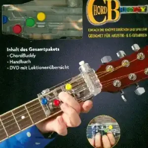 ChordBuddy Paket (+DVD +Chordbuddy) für akustische und E-Gitarre Rabatt
