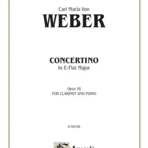 Kostenloser Rückversand Concertino in E Flat Major op.26 for Clarinet and Orchestra for clarinet and piano